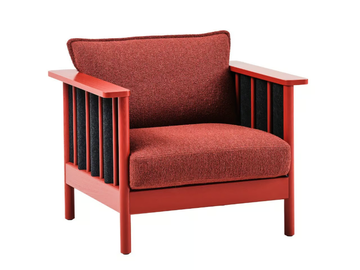 ONDULÉ - Upholstered wooden armchair with armrests by Karl Andersson - view 2